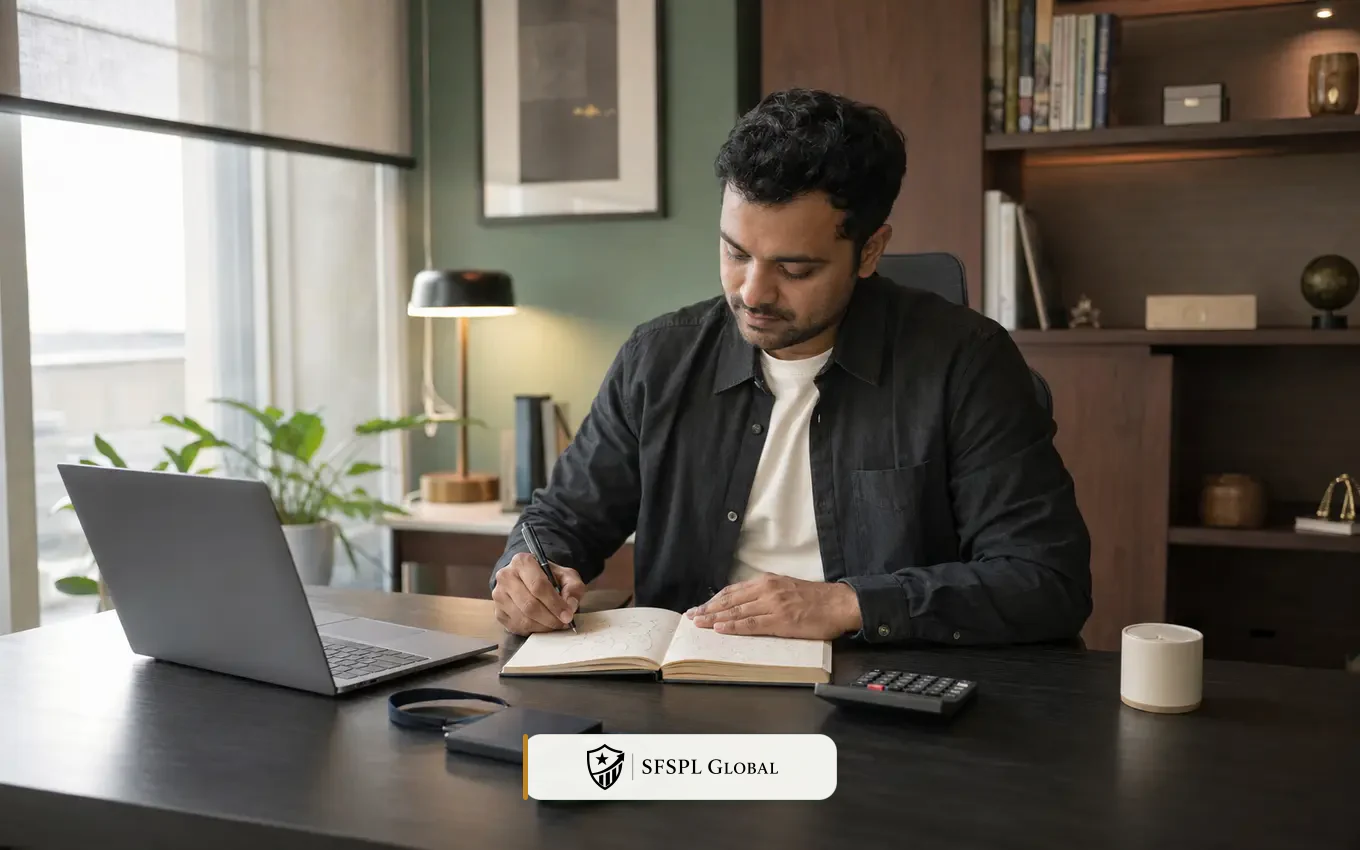 Indian professional planning a first business alongside a job
